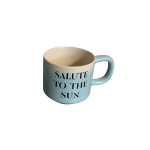 Indigo Wellness “Sun Salutation” Blue and White Ombré Mug